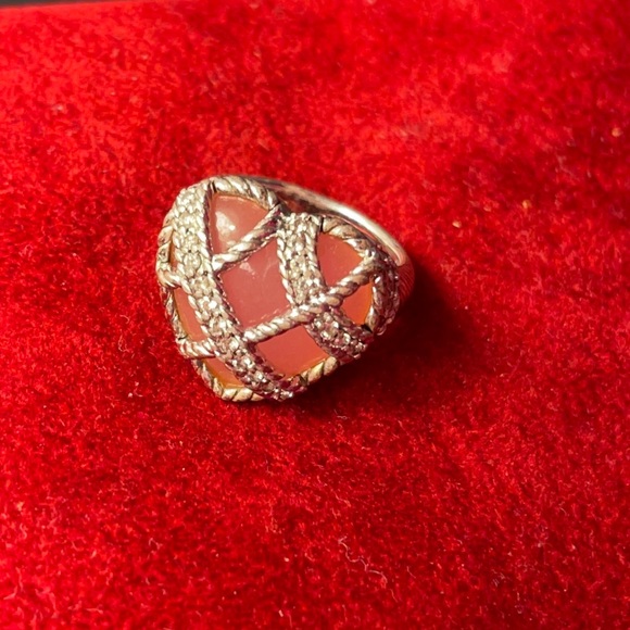 Judith Ripka Jewelry - Judith Ripka heart rose quartz ring size 7
